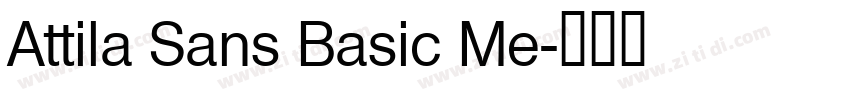 Attila Sans Basic Me字体转换